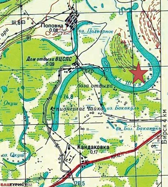 Где находится озеро аслыкуль в башкирии карта